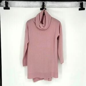 Neiman Marcus Dusty Rose Cashmere Cowl Neck Tunic Sweater - Size XL